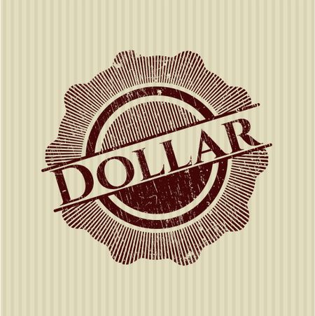 Dollar rubber stamp