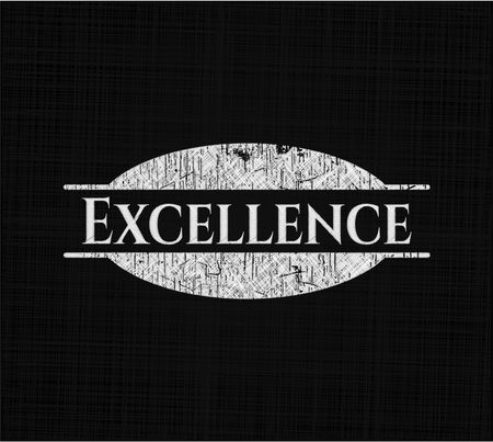 Excellence with chalkboard texture