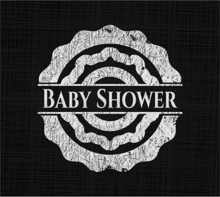 Baby Shower written on a blackboard