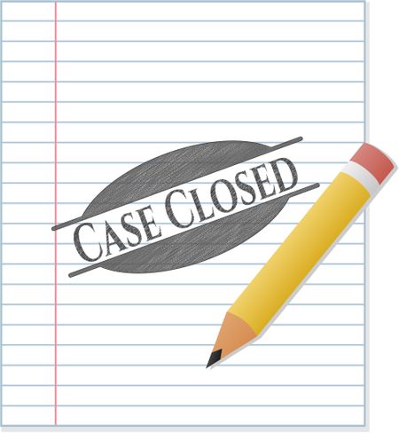 Case Closed pencil strokes emblem
