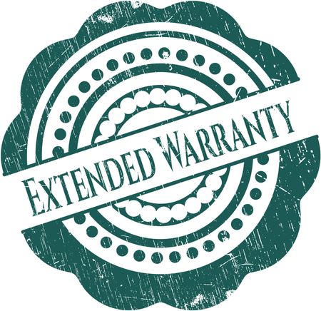 Extended Warranty grunge stamp