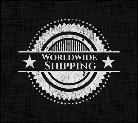 Worldwide Shipping chalk emblem
