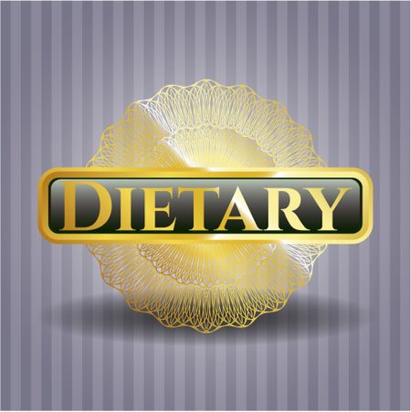 Dietary golden emblem or badge