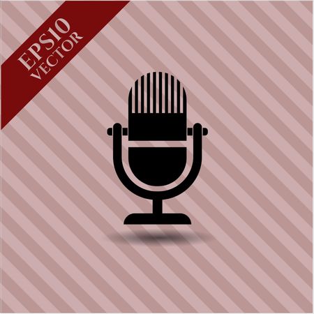 microphone icon vector symbol flat eps jpg app web concept