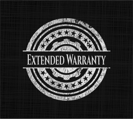 Extended Warranty with chalkboard texture