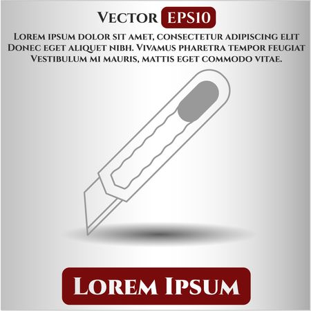 Cutter icon vector symbol flat eps jpg app web concept website