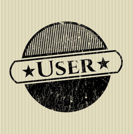 User grunge style stamp