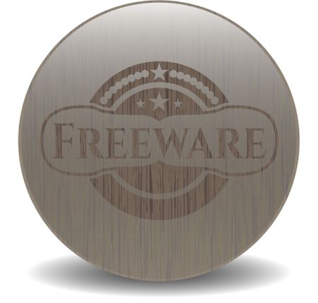Freeware wood icon or emblem