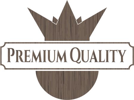 Premium Quality wood emblem. Retro