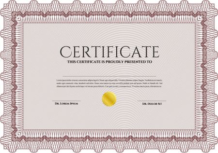 certificate template eps10 jpg of achievement diploma vector illustration design completion