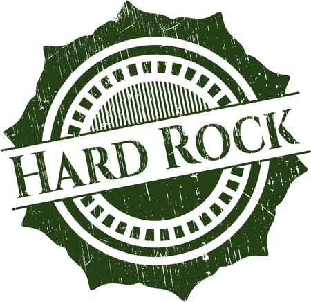 Hard Rock grunge stamp