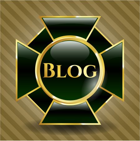 Blog gold emblem