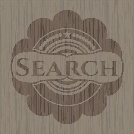 Search retro style wood emblem