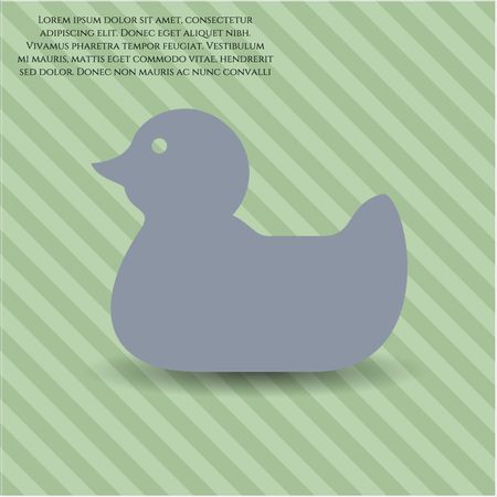 Rubber Duck icon vector symbol flat eps jpg app web