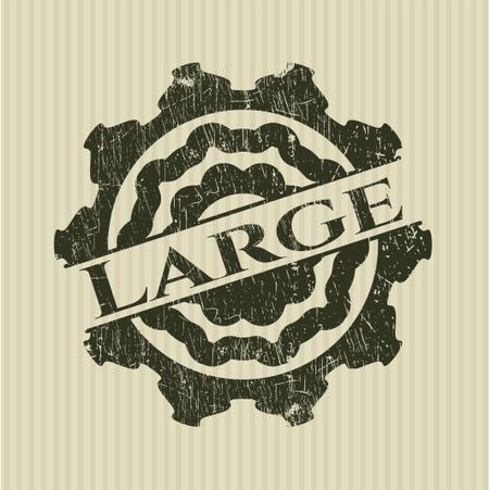 Large rubber grunge texture seal