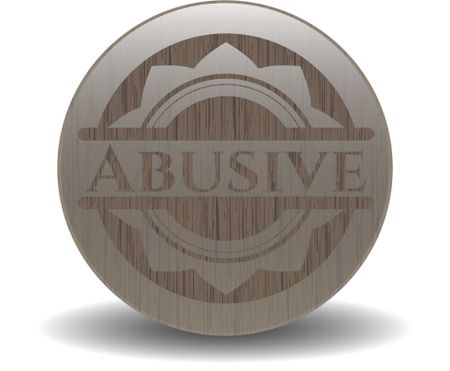 Abusive realistic wood emblem