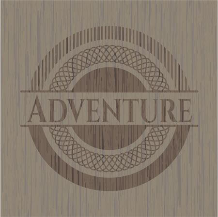 Adventure realistic wood emblem
