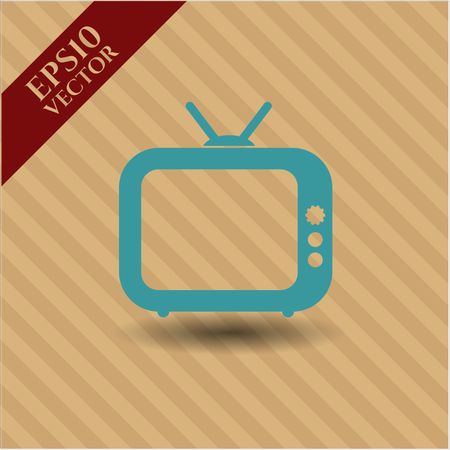 Old TV (Television) icon or symbol