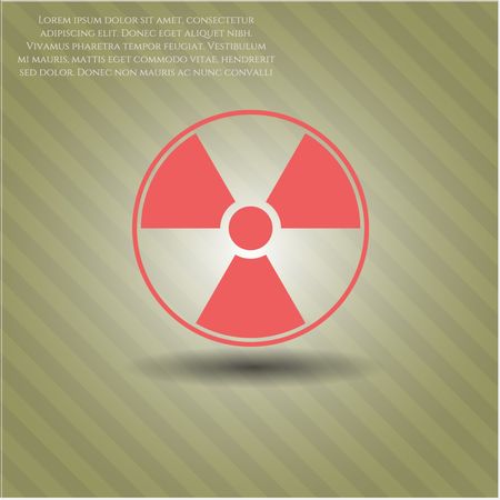 Nuclear, radioactive icon