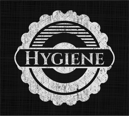 Hygiene chalkboard emblem