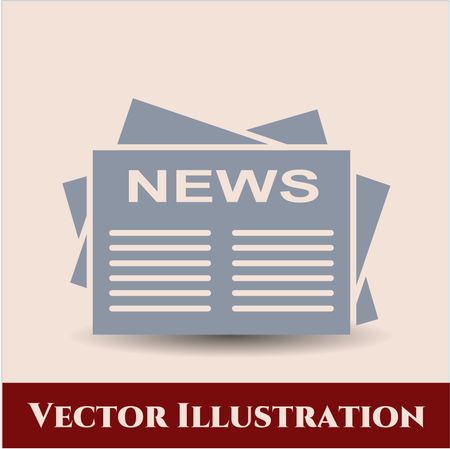 newspaper icon vector symbol flat eps jpg app web concept