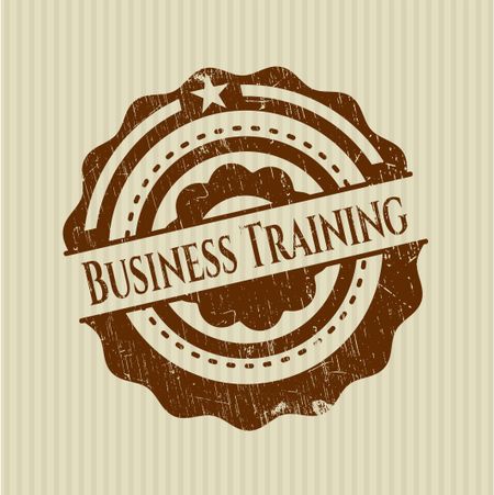 Business Training rubber grunge texture seal