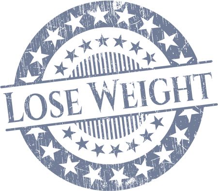 Lose Weight rubber grunge stamp