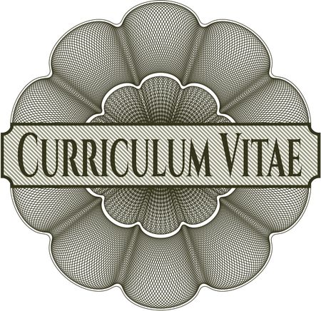 Curriculum Vitae abstract linear rosette