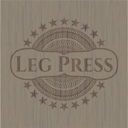 Leg Press realistic wood emblem
