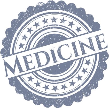 Medicine grunge style stamp