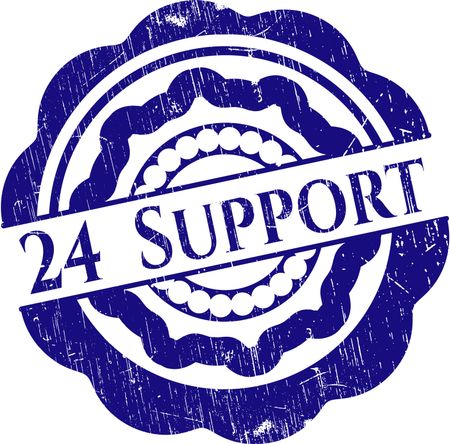24 Support rubber grunge stamp