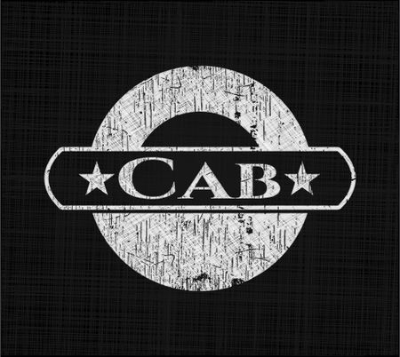 Cab chalkboard emblem
