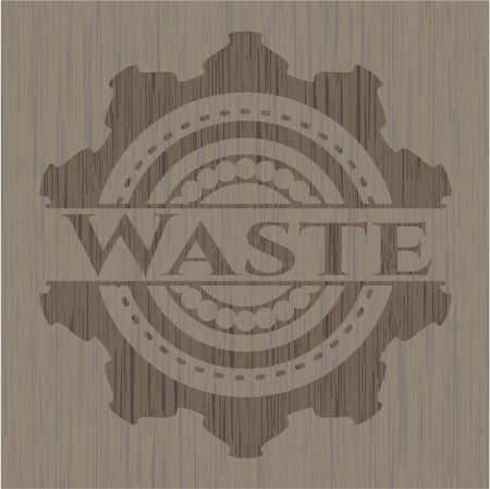 Waste wood icon or emblem