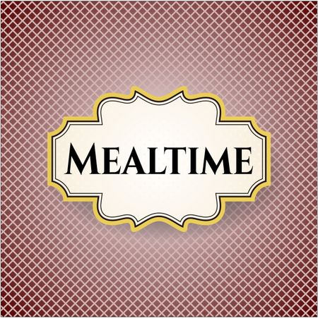 Mealtime colorful card, banner or poster with nice design
