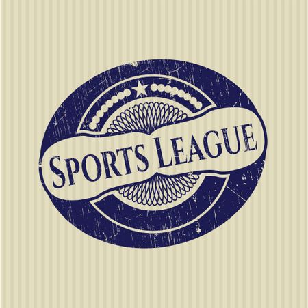 Sports League rubber grunge texture seal