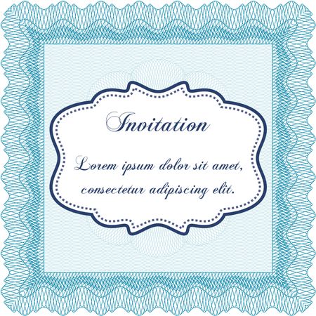 Formal invitation. With complex background. Customizable, Easy to edit and change colors. Excellent design. 