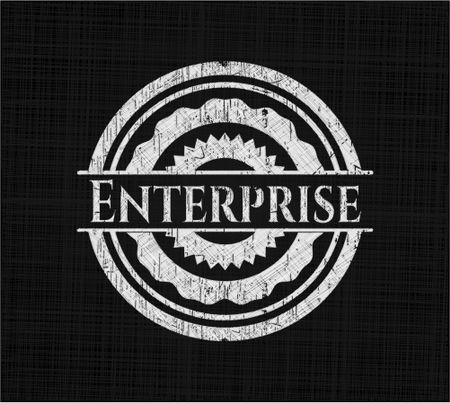 Enterprise written on a blackboard