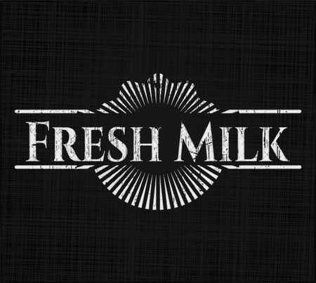 Fresh Milk on chalkboard