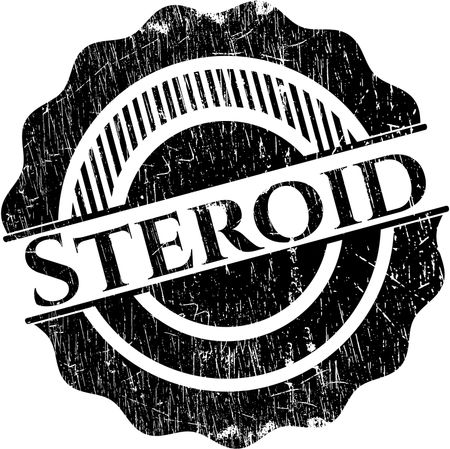 Steroid grunge stamp