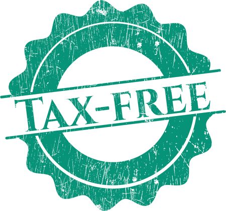 Tax-free grunge stamp