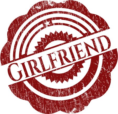 Girlfriend rubber grunge texture seal