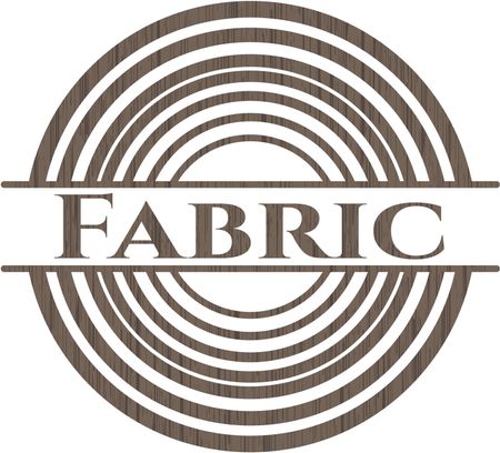 Fabric wood emblem. Retro