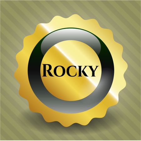 Rocky golden badge