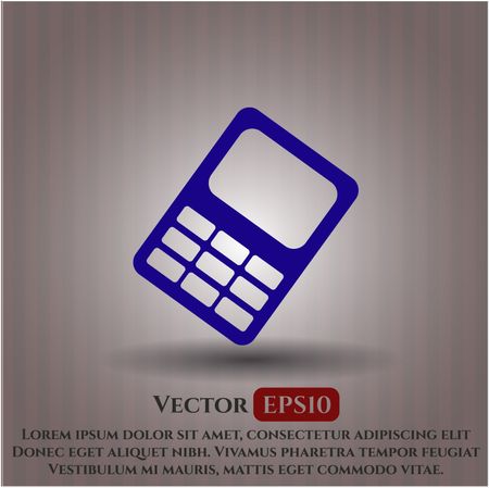 mobile phone icon vector symbol flat eps jpg app web