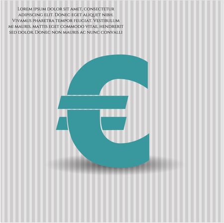 Euro icon vector symbol flat eps jpg app web concept website