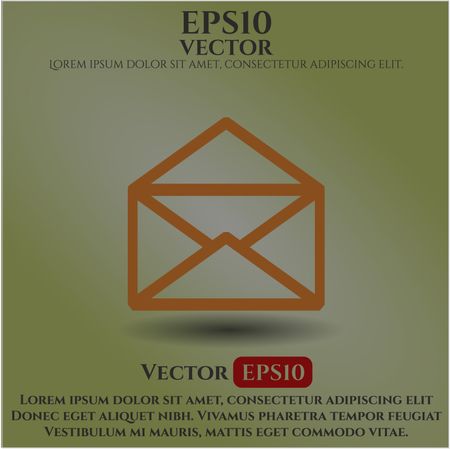 envelope icon vector symbol flat eps jpg app web concept website