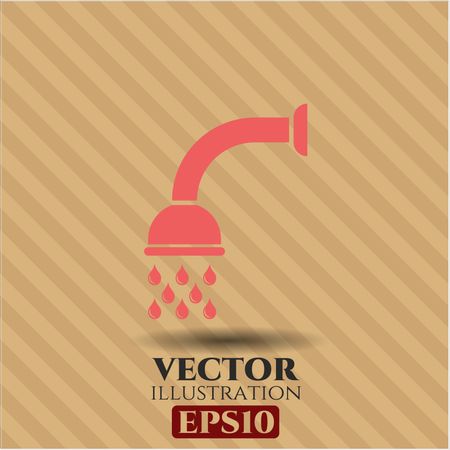 shower icon vector symbol flat eps jpg app web concept website