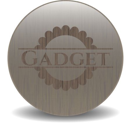 Gadget wooden emblem. Vintage.