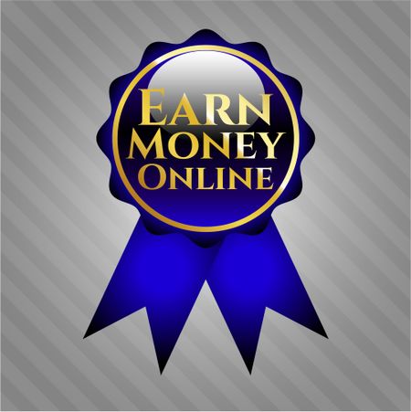Earn Money Online gold badge or emblem