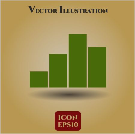 chart icon vector symbol flat eps jpg app web concept website